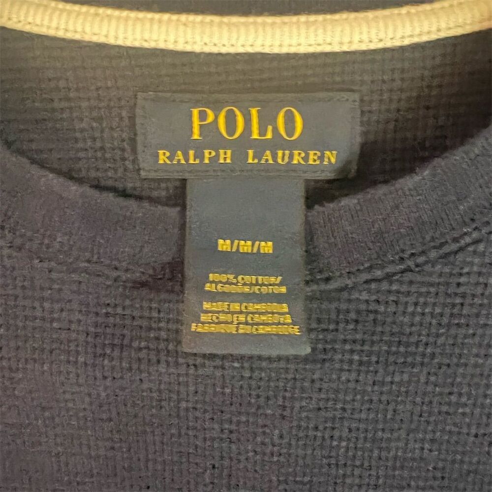 Polo Ralph Lauren Men's M Blue Crew Neck Sweatshirt Long Sleeve Casual